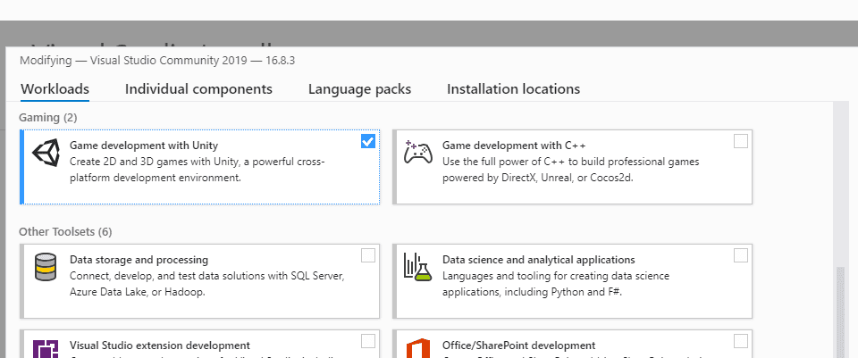 Visual Studio configuration