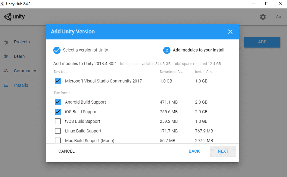 VS dev tool module